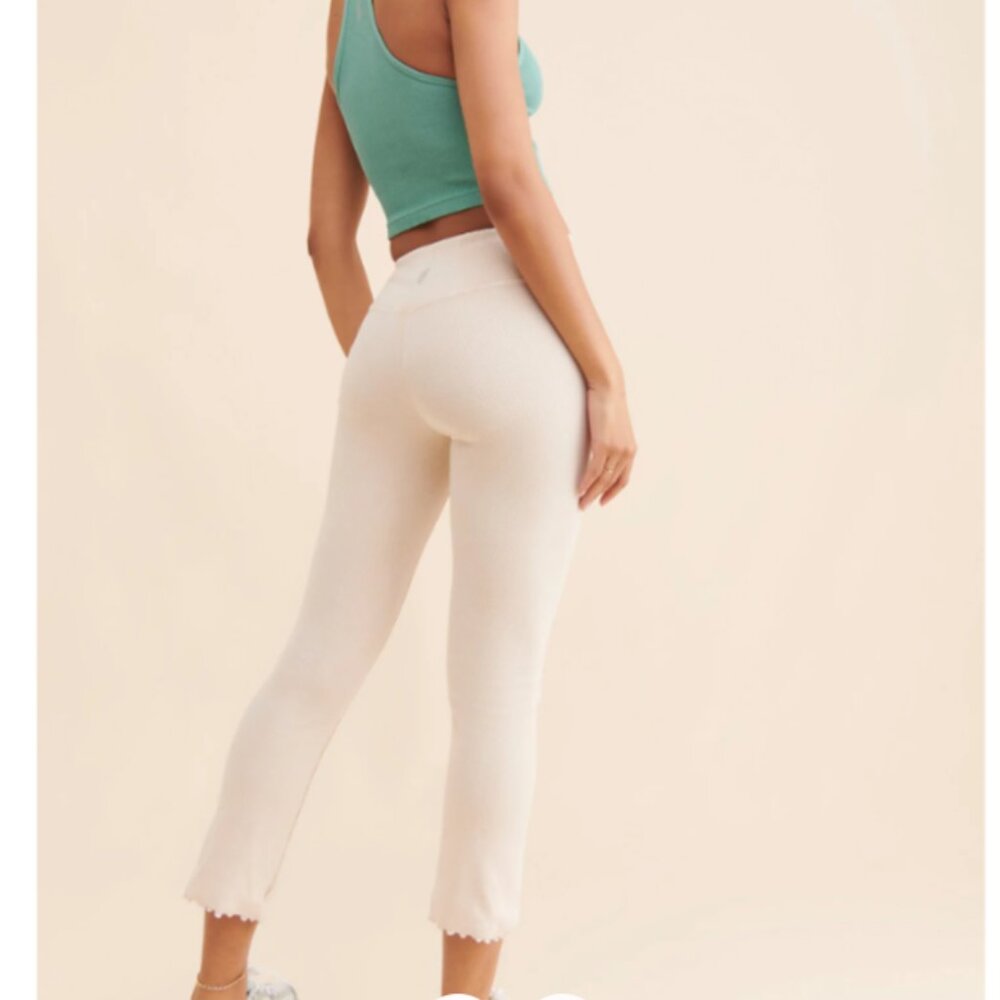 Free People Movement -Right On Ribbed Flare Pants- Size Medium